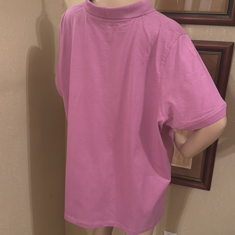 Woman Within Pink Polo Shirt Tunic sz 26 28 2X - Picture 6 of 6